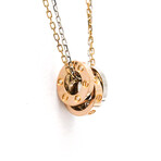 Cartier // 18k Rose Gold + 18k White Gold Love Diamond Pendant Necklace // 14.56"-15.74" // Store Display