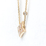 Louis Vuitton // 18k Rose Gold Star Blossom Diamond + Mother of Pearl Pendant Necklace // 15.94" // Store Display