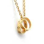 Cartier // 18k Rose Gold Baby Love Pendant Necklace // 17.12" // Store Display