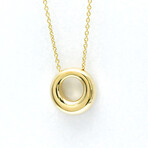 Chaumet // 18k Yellow Gold Annaud Pavé Diamond Pendant Necklace // 14.96"-15.74" // Store Display