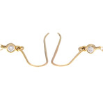 Tiffany & Co. // 18k Yellow Gold Mesh Diamond Earrings //  // Store Display