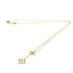 Louis Vuitton // 18k Rose Gold Star Blossom Diamond Pendant Necklace // 14.96"-16.14" // Store Display