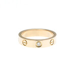 Cartier // 18k Rose Gold Mini Love Diamond Ring // Ring Size: 4.75 // Store Display