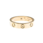 Cartier // 18k Rose Gold Mini Love Diamond Ring // Ring Size: 4.75 // Store Display