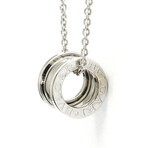 Bulgari // 18k White Gold B.Zero1 Pendant Necklace // 15.74" // Store Display