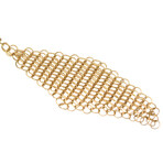 Tiffany & Co. // 18k Yellow Gold Mesh Diamond Earrings //  // Store Display