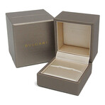 Bulgari // 18k White Gold + Ceramic Double Logo Diamond Ring // Ring Size: 8 // Store Display