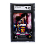 Lamine Yamal // 2025 Topps Now FC Barcelona w/ Messi // SGC 9.5 Mint+