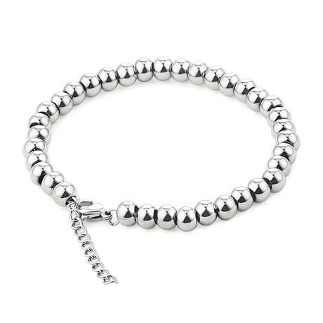 Stainless Steel Unicolor Harmony Bead Bracelet // 6"-8" (Adjustable)