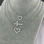 Stainless Steel Love Circle Necklace // 16"-18" (Adjustable)