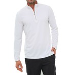 Charlie Long-Sleeve 1/4 Zip // White (XL)