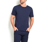 Scott Crewneck Tee // Navy (S)