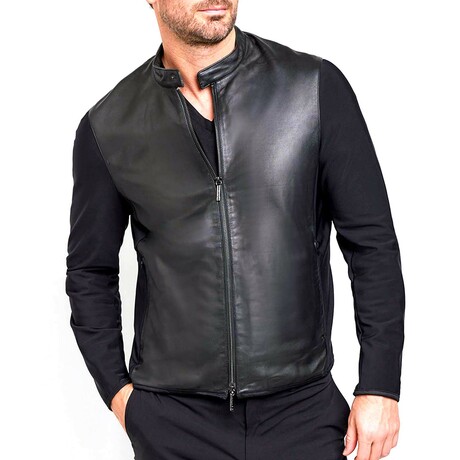 Joey Leather Jacket // Black (S)