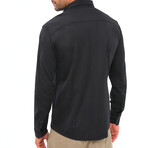 Nick Pique Button Down Shirt // Black (2XL)