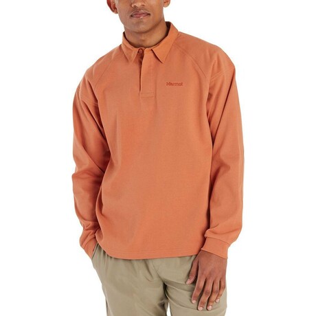 Marmot // Men's // Mountain Works Rugby Pullover // Sunburn (S)