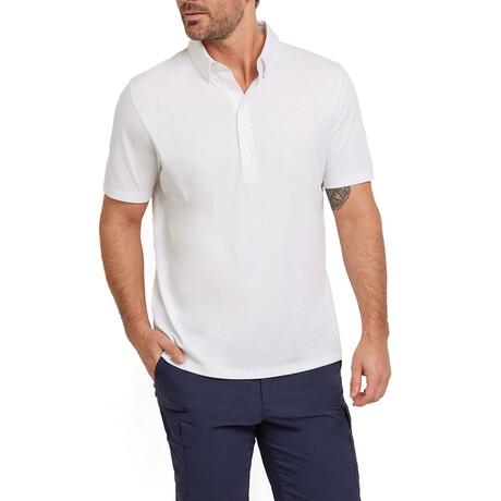 Ryan Pique Polo Shirt // White (S)