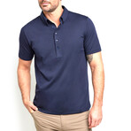 Ryan Pique Polo Shirt // Navy (S)
