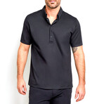 Ryan Pique Polo Shirt // Black (L)