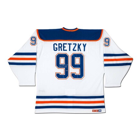 Wayne Gretzky // Edmonton Oilers // Signed White Adidas Jersey