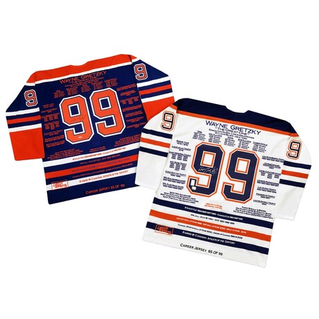 Wayne Gretzky // Signed Career Jerseys Pair Matching // Ltd Ed 85/99