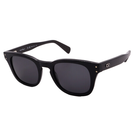Men's // Ferragamo SF1057S 001 Square Sunglasses // Black + Grey