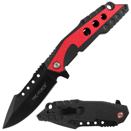 Tac-Force // Spring Assisted Knife // 3.75" (Red)