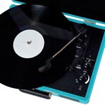 Metro Dual Bluetooth Suitcase Turntable // Turquoise