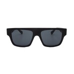Gucci // Men's // GG1960S 001 Square Sunglasses // Black Silver + Grey Lenses