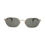 Gucci // Men's // GG1593S 001 Pilot Sunglasses // Black Gold + Gray Lenses