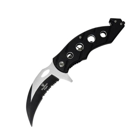 Karambit Style Spring Assist Knife (Black)