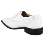 Jostin // Leather Lizard Print Oxford // White (US: 7)