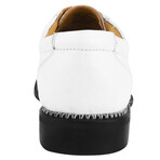 Jostin // Leather Lizard Print Oxford // White (US: 7)