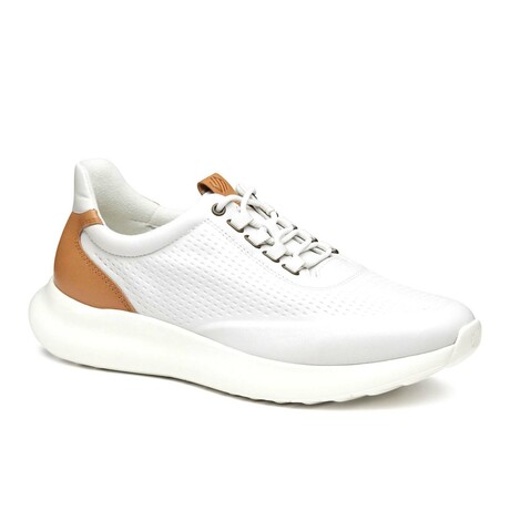Leather Amherst 2.0 Embossed U-Throat Sneakers // White (8)