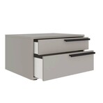 Carter Nightstand in Taupe Matte // Set of 2