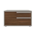 Carter Nightstand in Walnut-Taupe // Set of 2