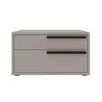Carter Nightstand in Taupe Matte // Set of 2