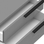 Carter Nightstand in Gray Matte // Set of 2