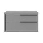 Carter Nightstand in Gray Matte // Set of 2