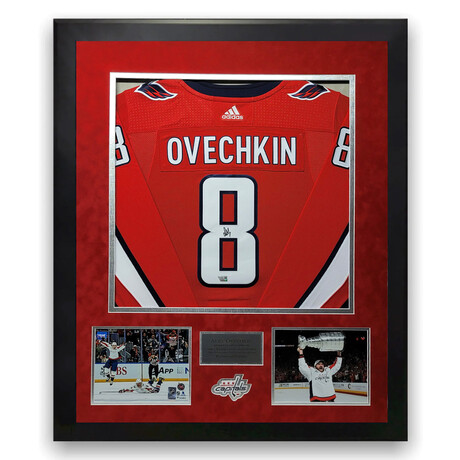 Alex Ovechkin // WAS Capitals // Signed Red Jersey + Framed