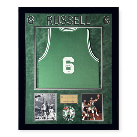 Bill Russell // BOS Celtics // Signed Jersey + Framed
