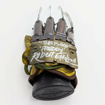 Robert Englund // Signed 'Freddy Krueger' Glove w/Mannequin Hand Stand