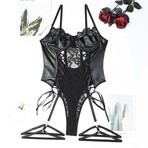 Sultry Siren Strappy Bodysuit // Black (S)