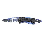 Spring Assited Knife // Rose (Blue)