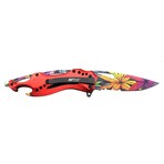 Spring Assited Knife // Assorted Designs (Red Leaves)