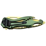 Spring Assisted Knife // Drop Point // Flat (Green)