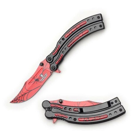 Tactical Style Spring Assist Knife // Clip Point (Graffiti)