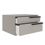 Carter Nightstand in Taupe Matte // Set of 2