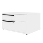 Carter Nightstand in White High Gloss // Set of 2