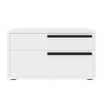 Carter Nightstand in White High Gloss // Set of 2