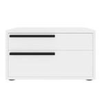 Carter Nightstand in White High Gloss // Set of 2